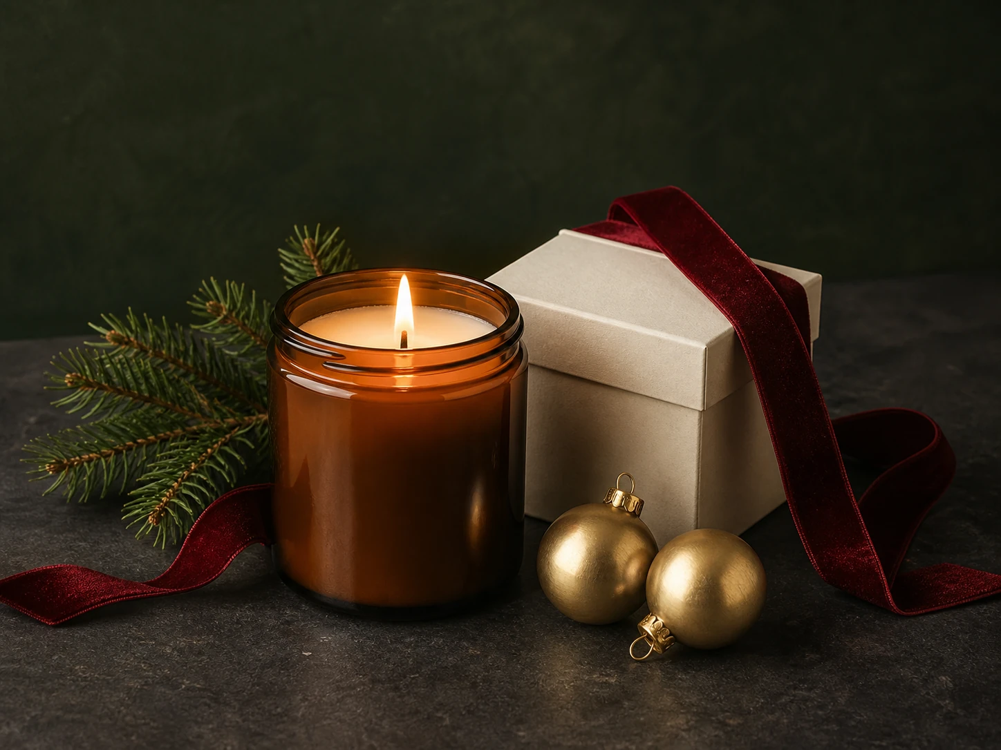 Product Shot transformed with the Vizmuse AI Christmas photo generator