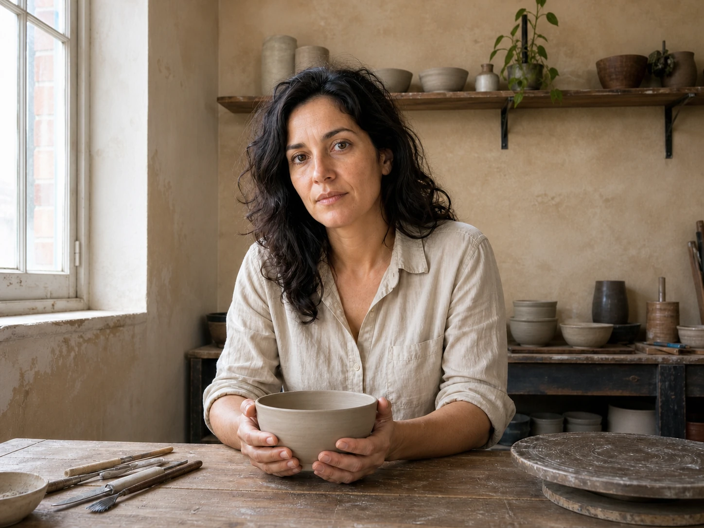 Portrait after applying balanced natural daylight